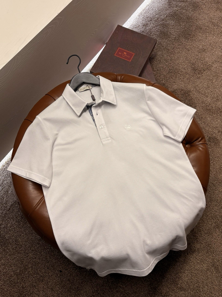 Etro Polo Yaka (3374-Beyaz)