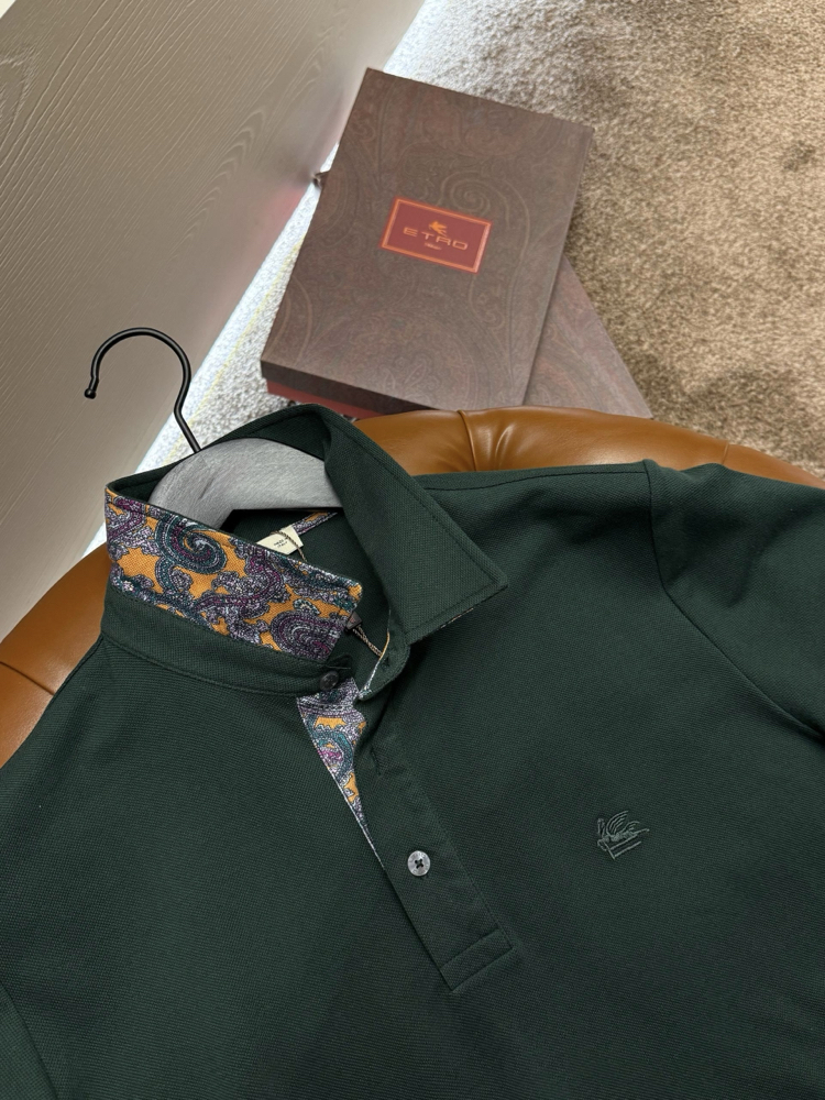 Etro Polo Yaka (3374-Koyu Yeşil)