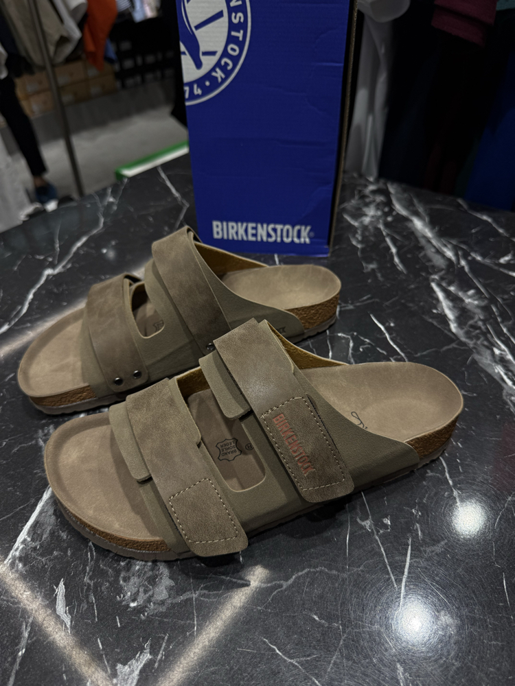 Birkenstock Yeni Sezon Cırtlı Terlik (Vizon)