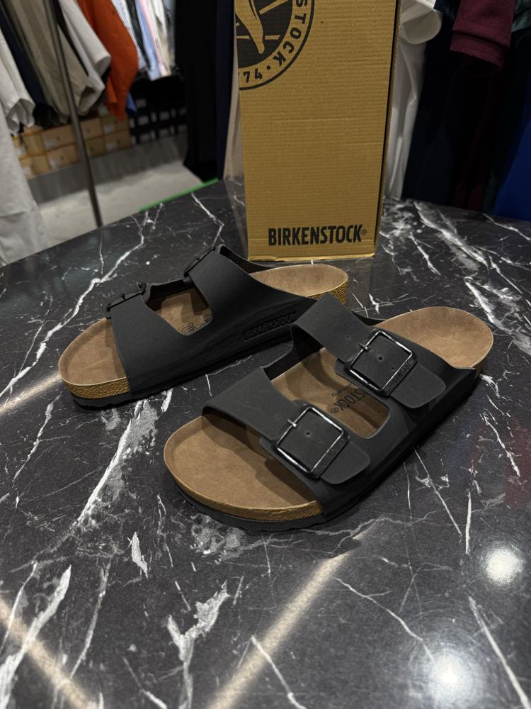 Birkenstock Arizona Süet Çift Toka (Siyah)