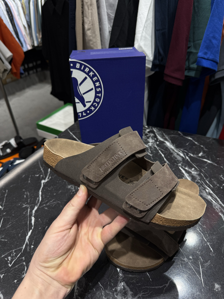 Birkenstock Yeni Sezon Cırtlı Terlik (Kahverengi)