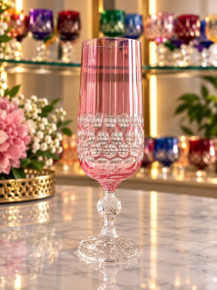 180 ML STERNA KAHVEYANI KADEH DİK DAMLA PEMBE