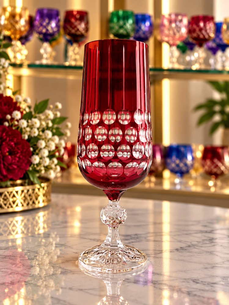 180 ML STERNA KAHVEYANI KADEH DİK DAMLA BORDO