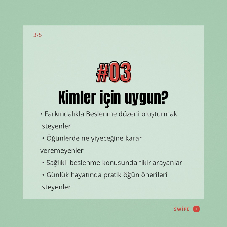 Farkındalıkla Beslenmeyi Destekleyen Öğünler-7 Günlük 