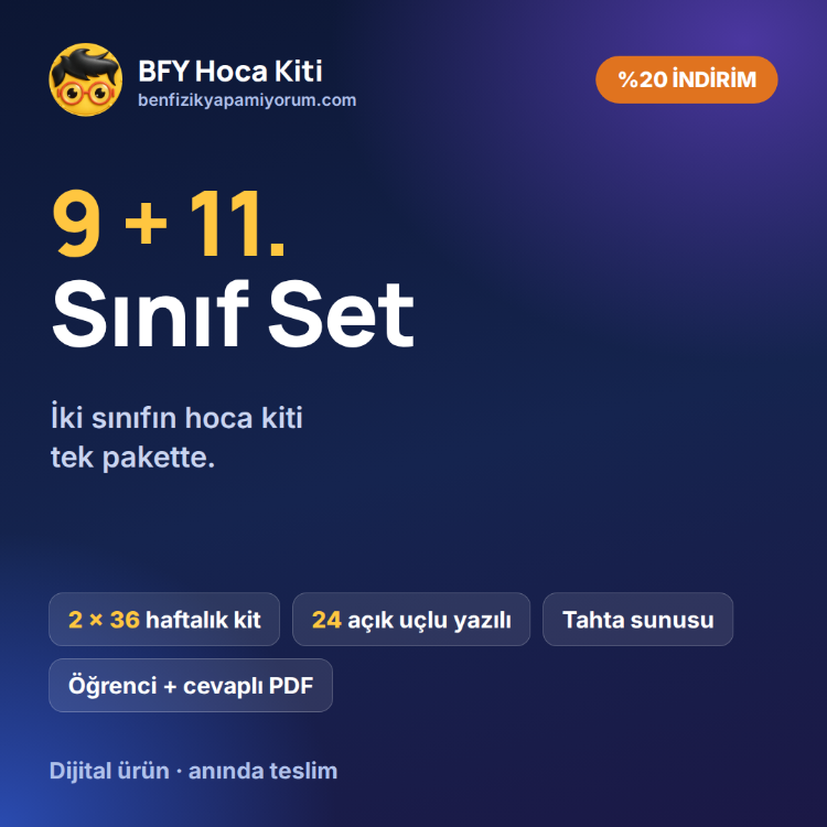BFY Hoca Kiti — 9 + 11. Sınıf SET · %20 İndirim