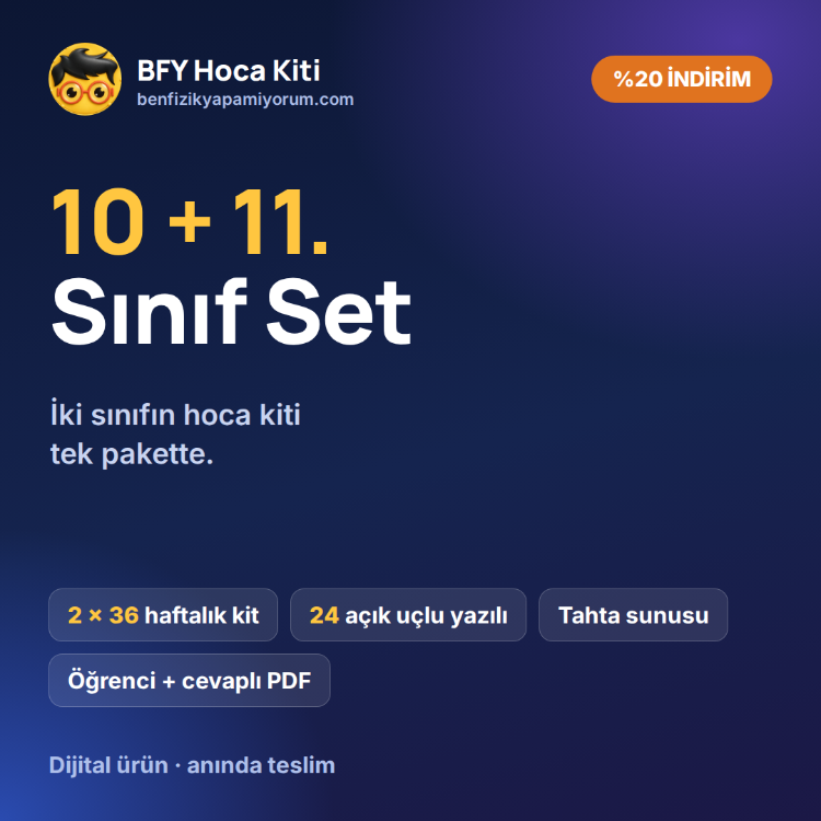 BFY Hoca Kiti — 10 + 11. Sınıf SET · %20 İndirim