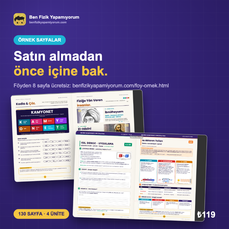 maarif modele uygun 9. sınıf fizik ders işleme föyü