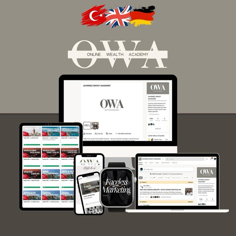 Online Wealth Academy Kurs ( Türkçe / Almanca / İngilizce / Flemenkçe )