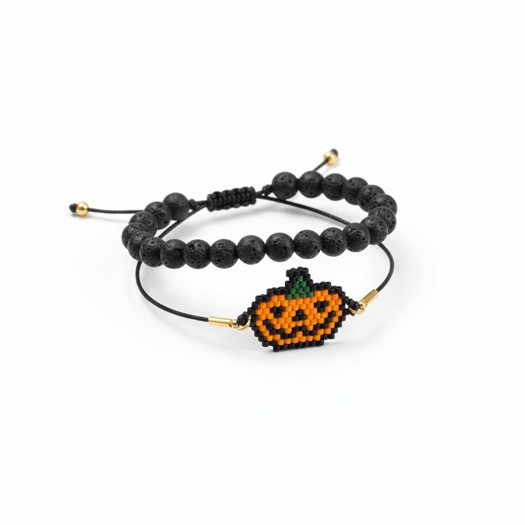 Cadılar Bayramı / Halloween Temalı İkili Bileklik Seti