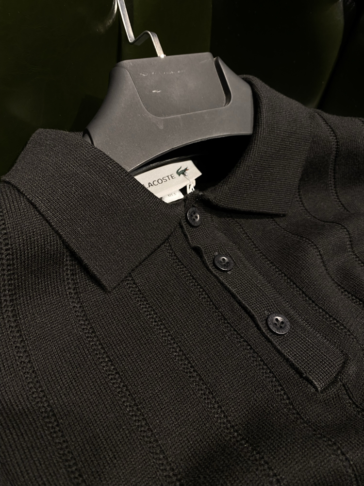 LCST - Premium Siyah Triko Polo Yaka