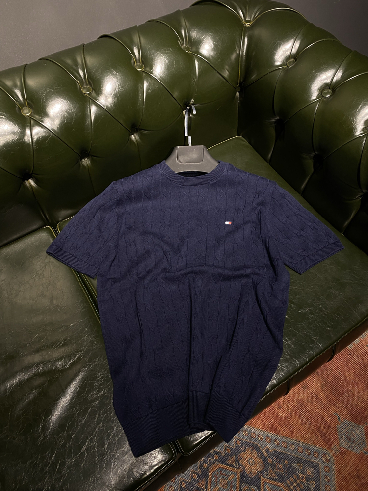 Tommy Hilfiger- Premium Lacivert Triko Kazak
