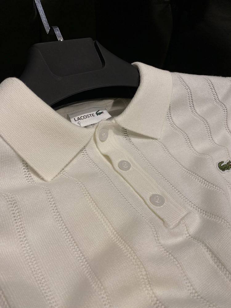LCST - Premium Beyaz Triko Polo Yaka