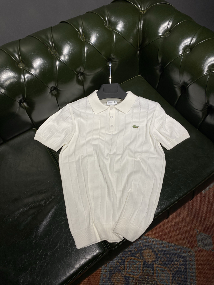 LCST - Premium Beyaz Triko Polo Yaka