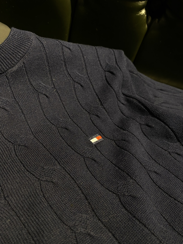 Tommy Hilfiger- Premium Lacivert Triko Kazak