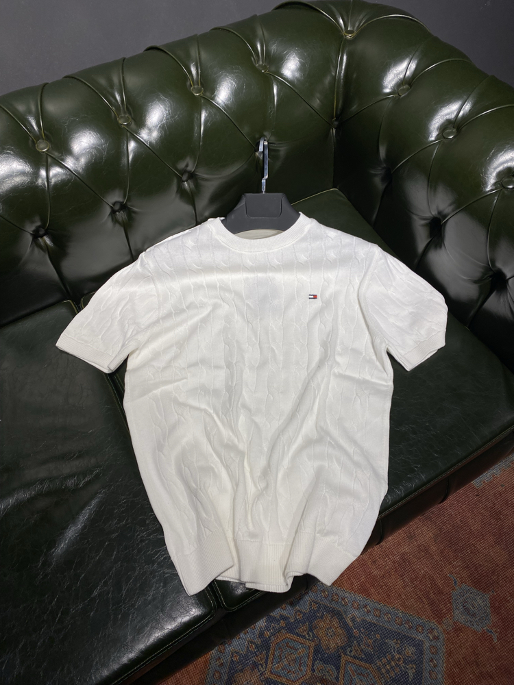Tommy Hilfiger- Premium Beyaz Triko Kazak