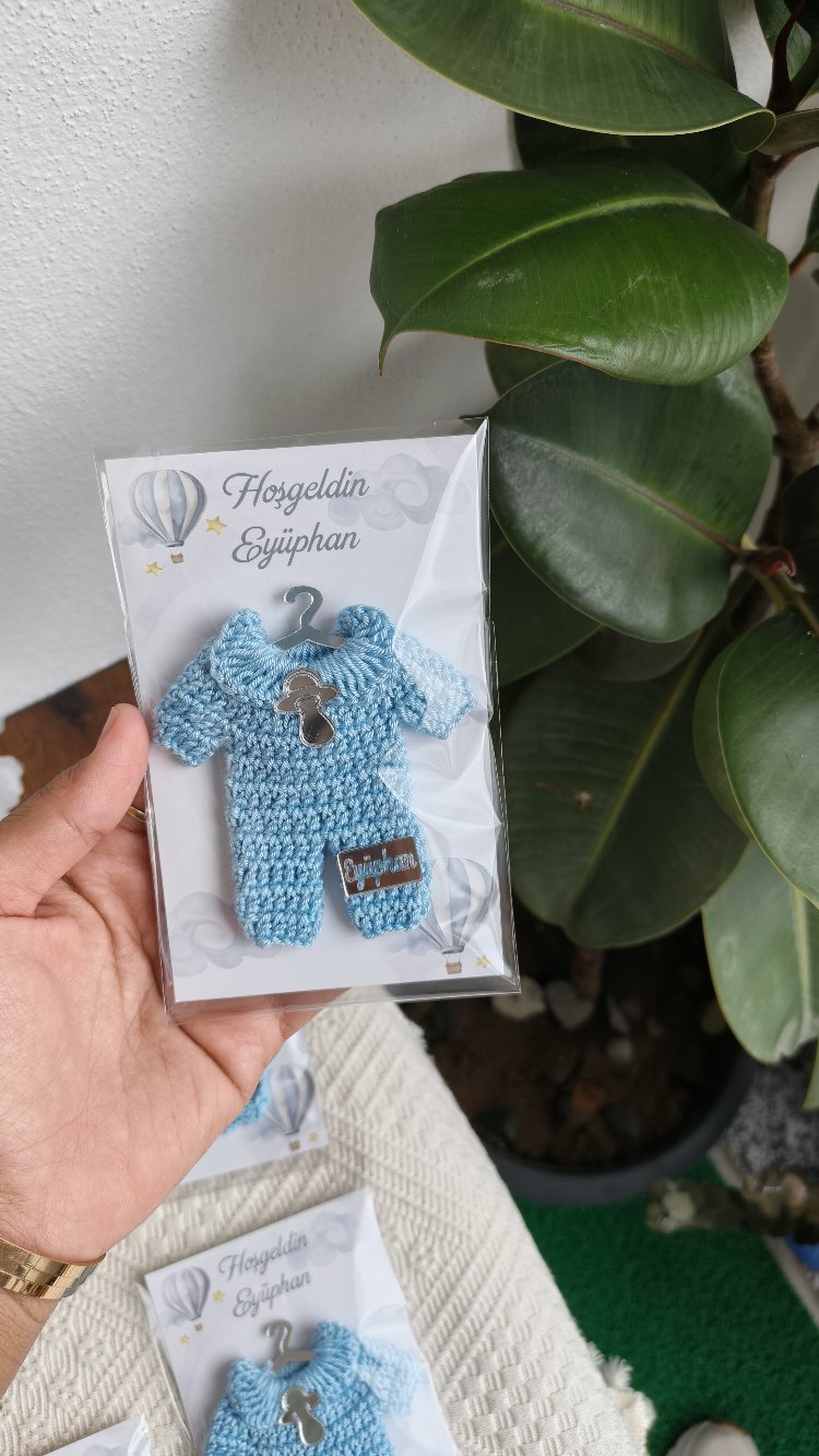Bebek hediyelik tığ işi magnet
