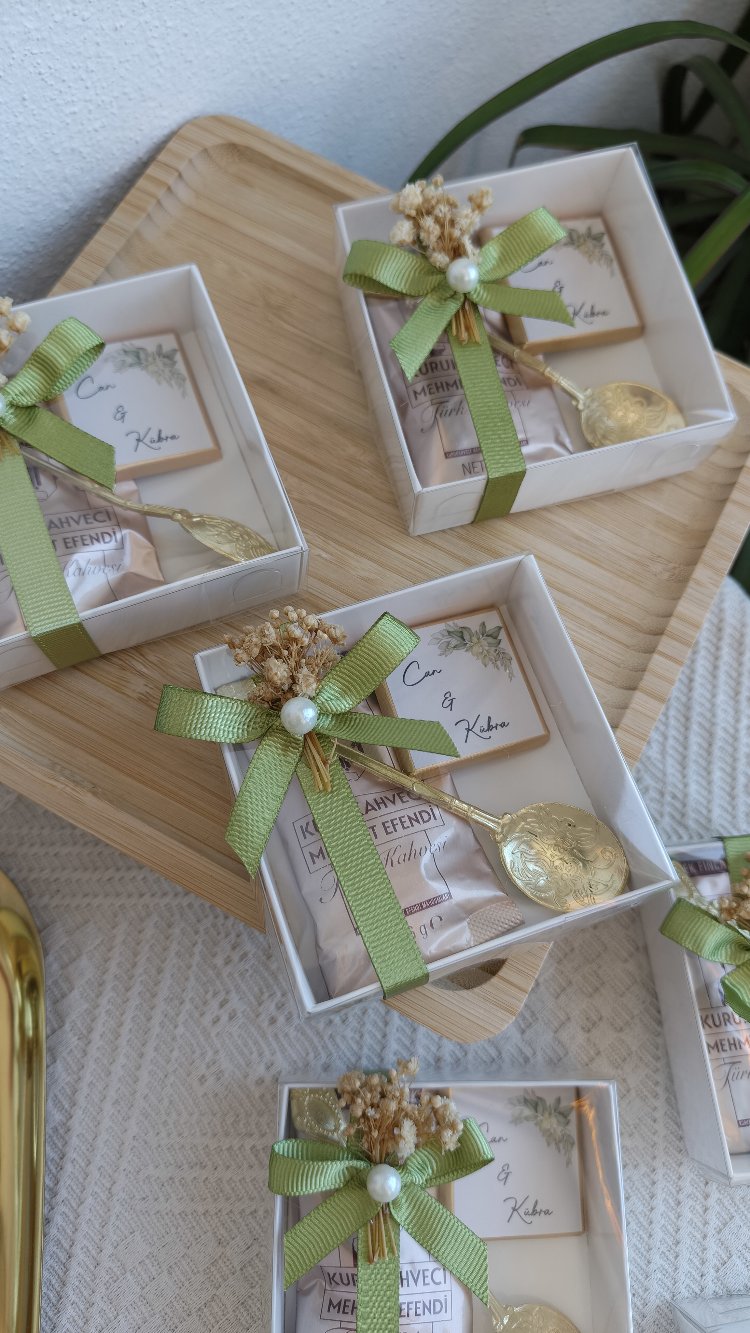 Kahve, kaşık çikolata hediyesi / Söz / Nişan/ Nikah hediyesi