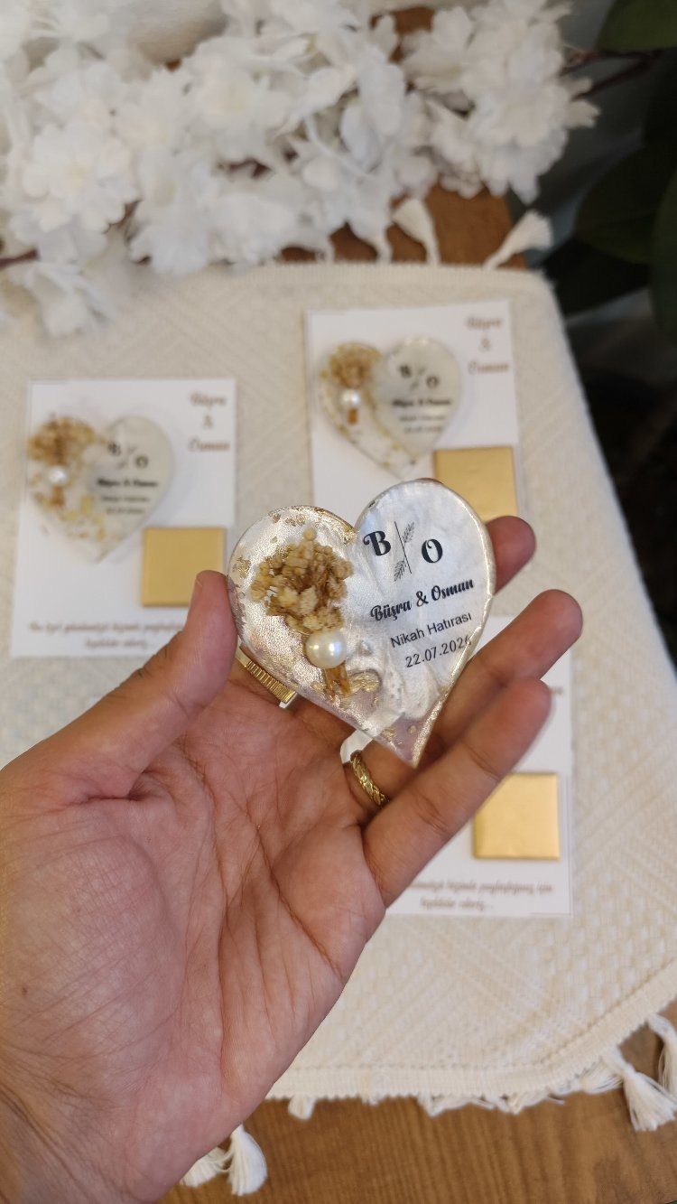 Nikah hediyelik/ magnet çikolata kartı