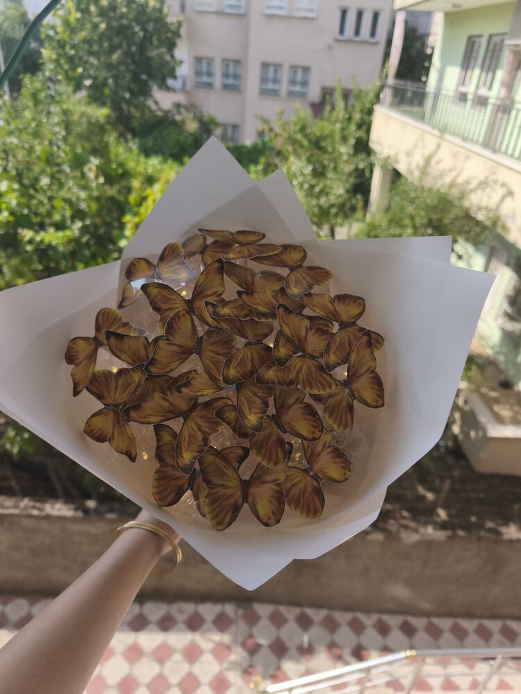 LED'li kelebek buketi