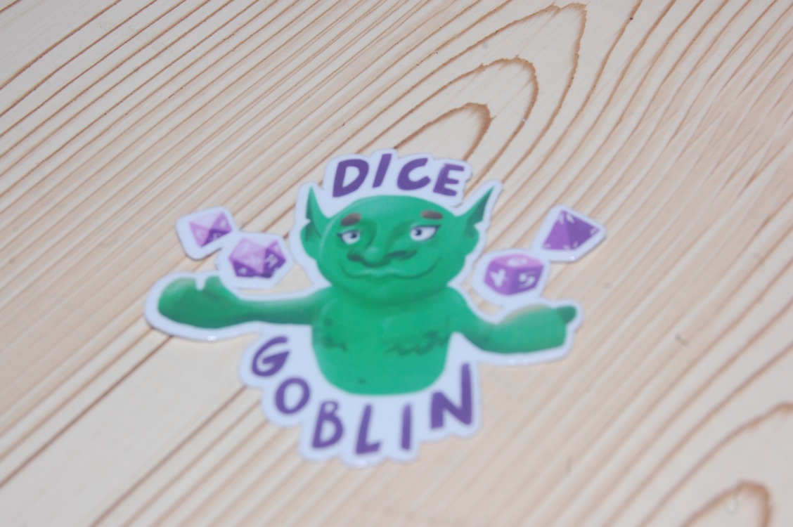 Su Geçirmez Dice Goblin Sticker
