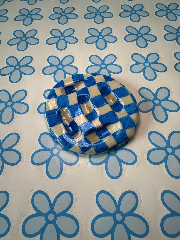 Handmade Blue Ring Holder