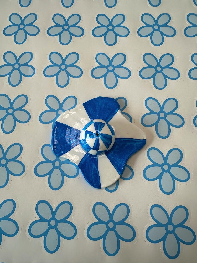 Handmade Blue Incense Holder