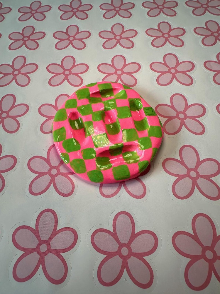Handmade Green Ring Holder