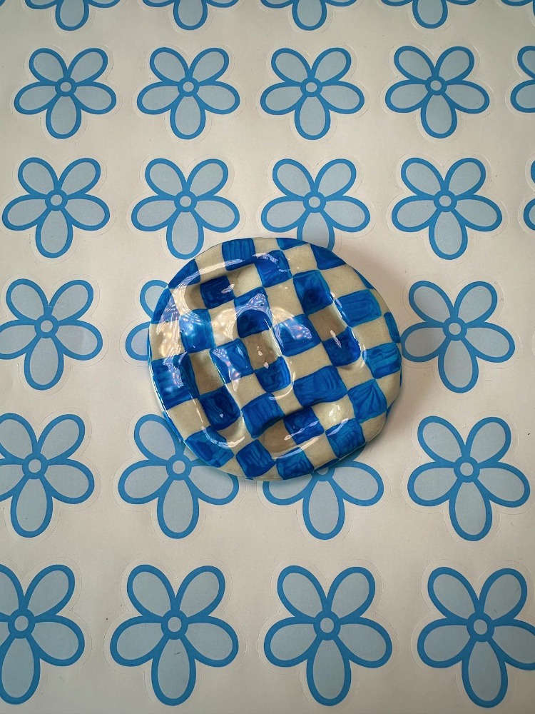 Handmade Blue Ring Holder