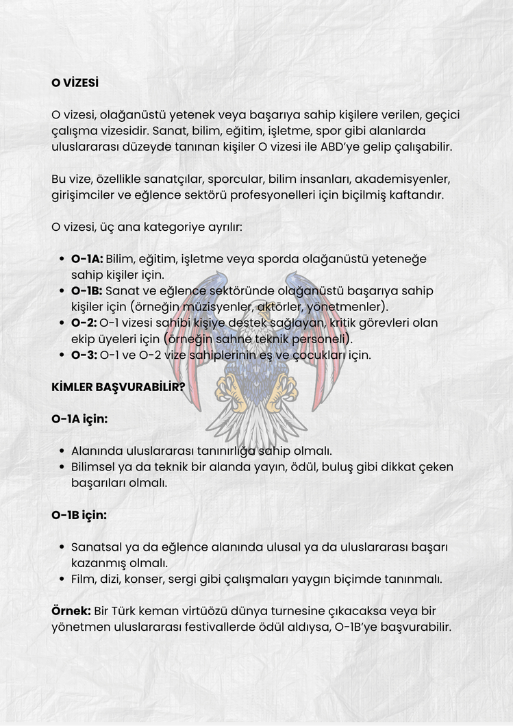 AMERİKA’YA GİDEBİLECEĞİNİZ VE KALABİLECEĞİNİZ YASAL TÜM VİZE TÜRLERİ