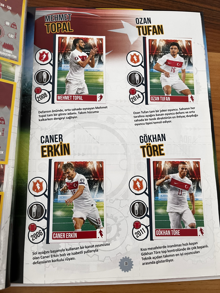 2016 Panini Superstars Full Set Çıkartma Albüm