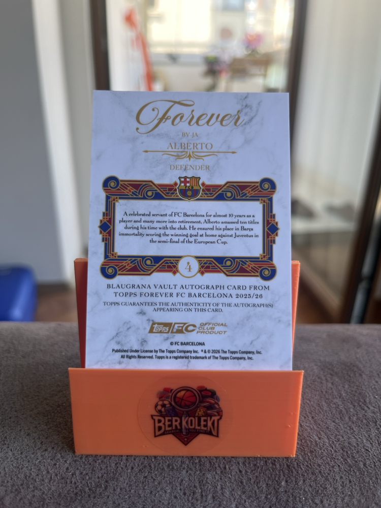 Alberto İmzalı Kart Topps FC