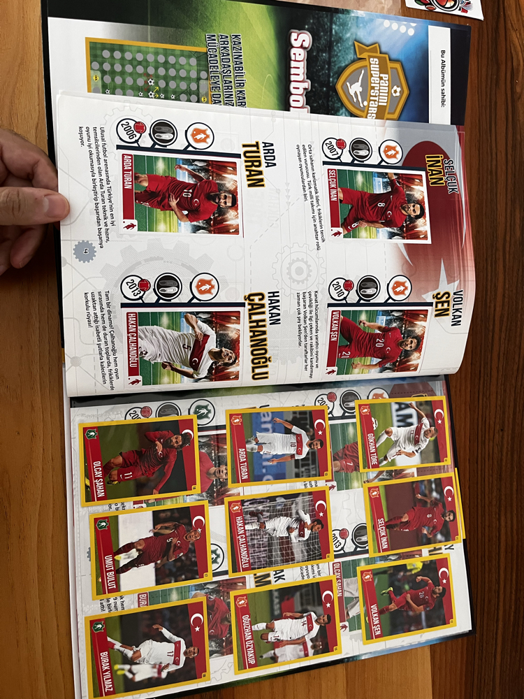 2016 Panini Superstars Full Set Çıkartma Albüm