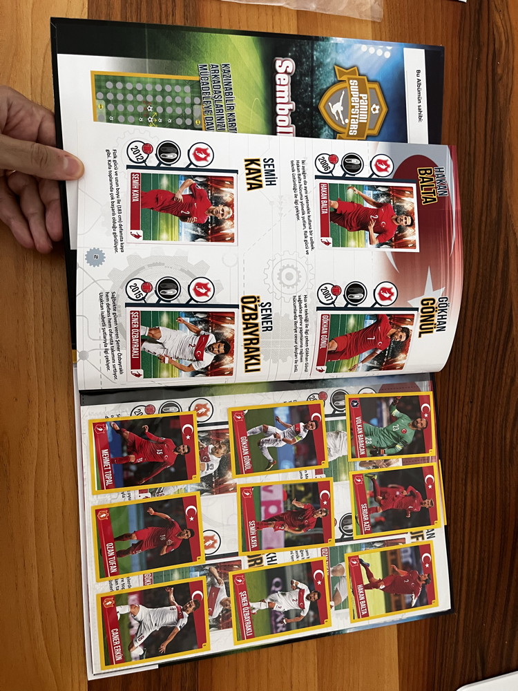 2016 Panini Superstars Full Set Çıkartma Albüm