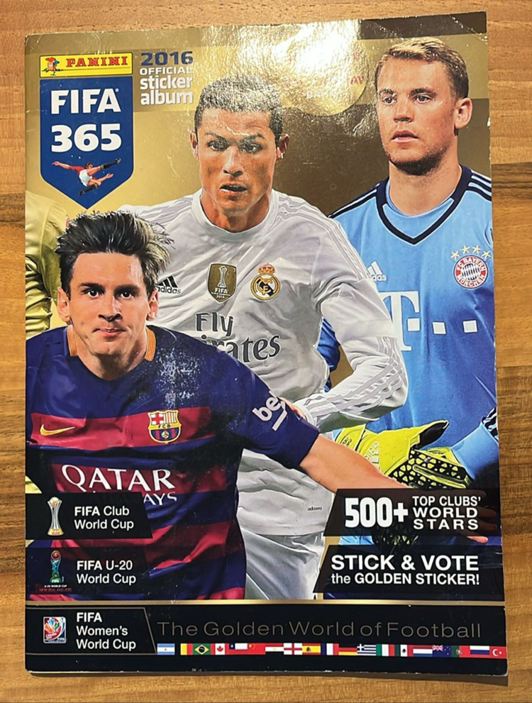 2016 Panini Fifa 365 sticker albümü