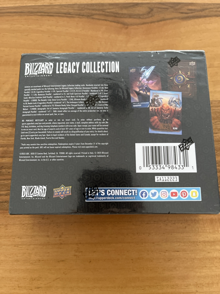 Upper Deck Blizzard Legacy Collection Box