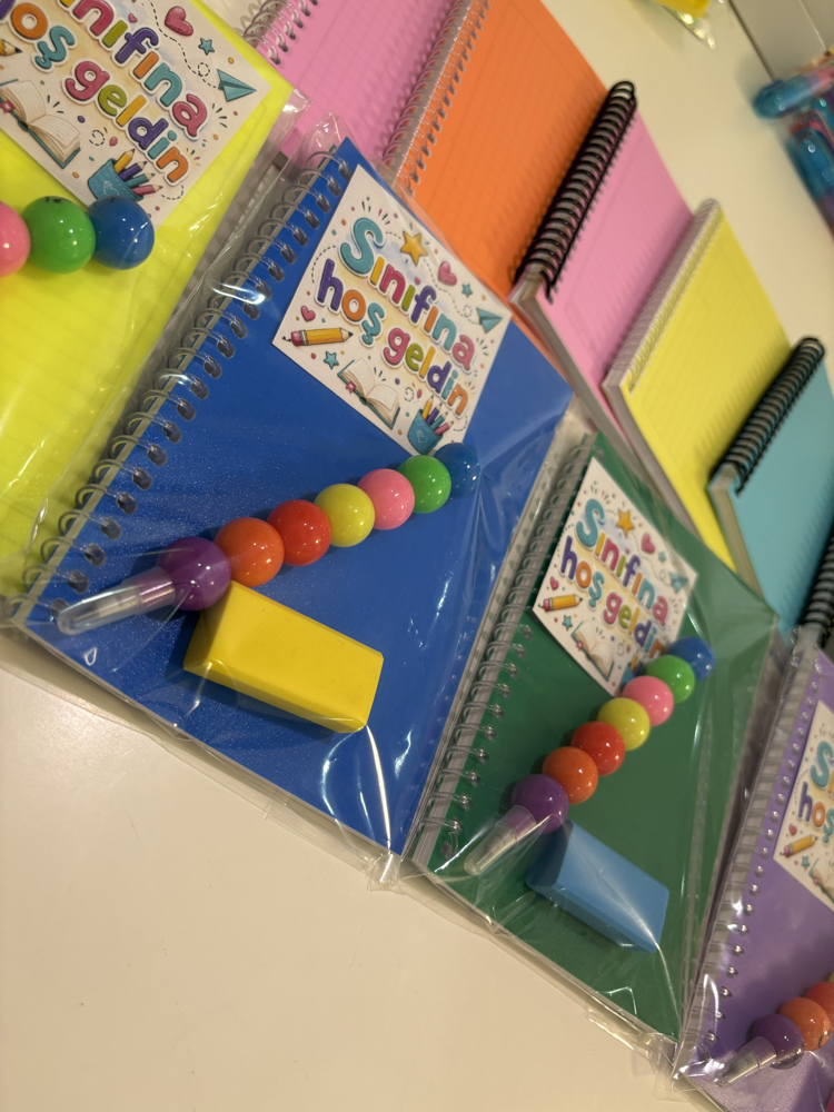 Defter kalem silgi set