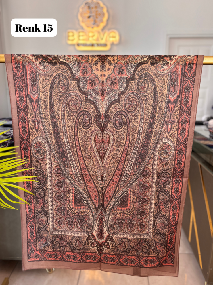 Etnik Desenli Soft Şal 7 (20 RENK) 1063