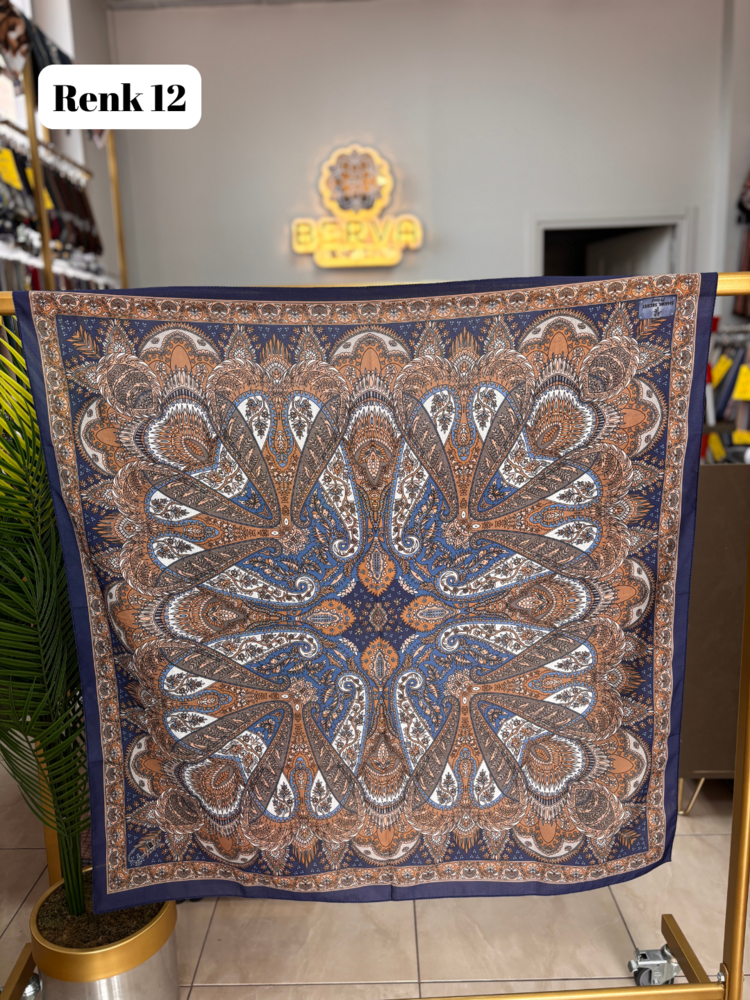 Etnik Desen Soft Eşarp 2 (15 RENK) 1052