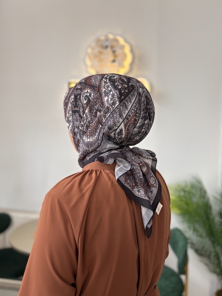 Etnik Desen Soft Eşarp 2 (15 RENK) 1052