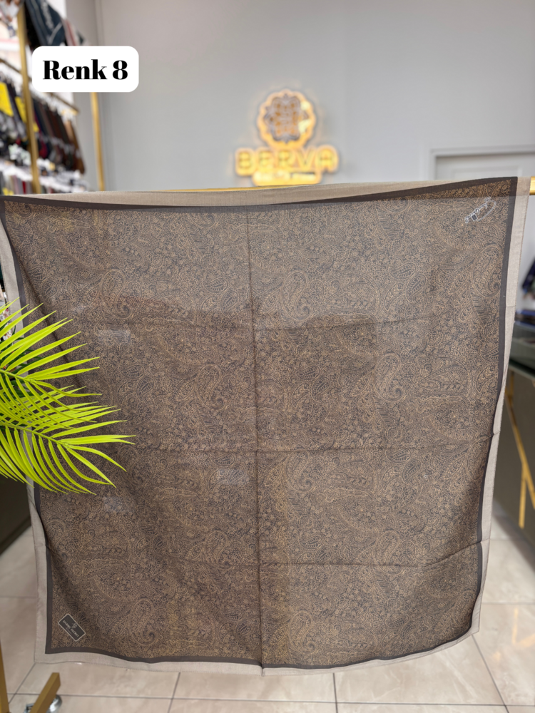 Etnik Desen Soft Eşarp 3 (20 RENK) 1059