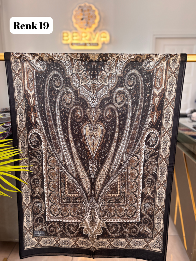 Etnik Desenli Soft Şal 7 (20 RENK) 1063