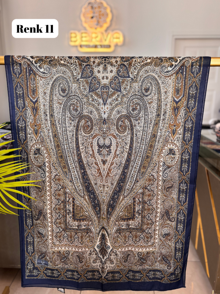 Etnik Desenli Soft Şal 7 (20 RENK) 1063