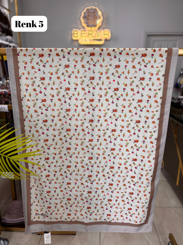 Minik Çiçek Desenli Soft Şal (9 RENK) 1058