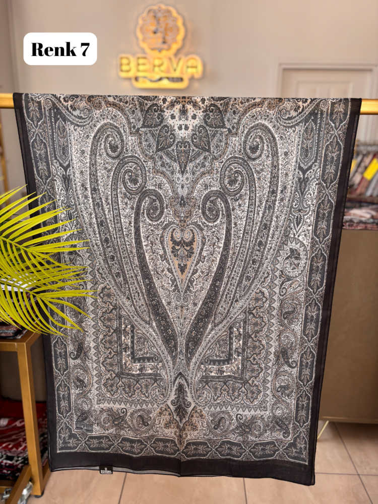 Etnik Desenli Soft Şal 6 (20 RENK) 1061