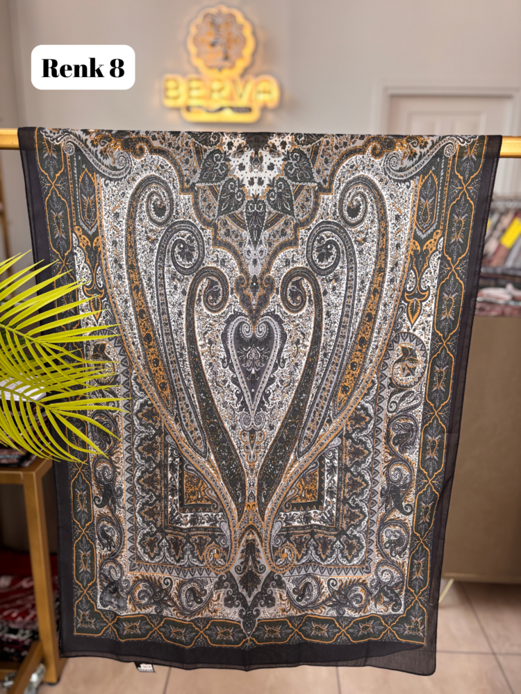 Etnik Desenli Soft Şal 6 (20 RENK) 1061