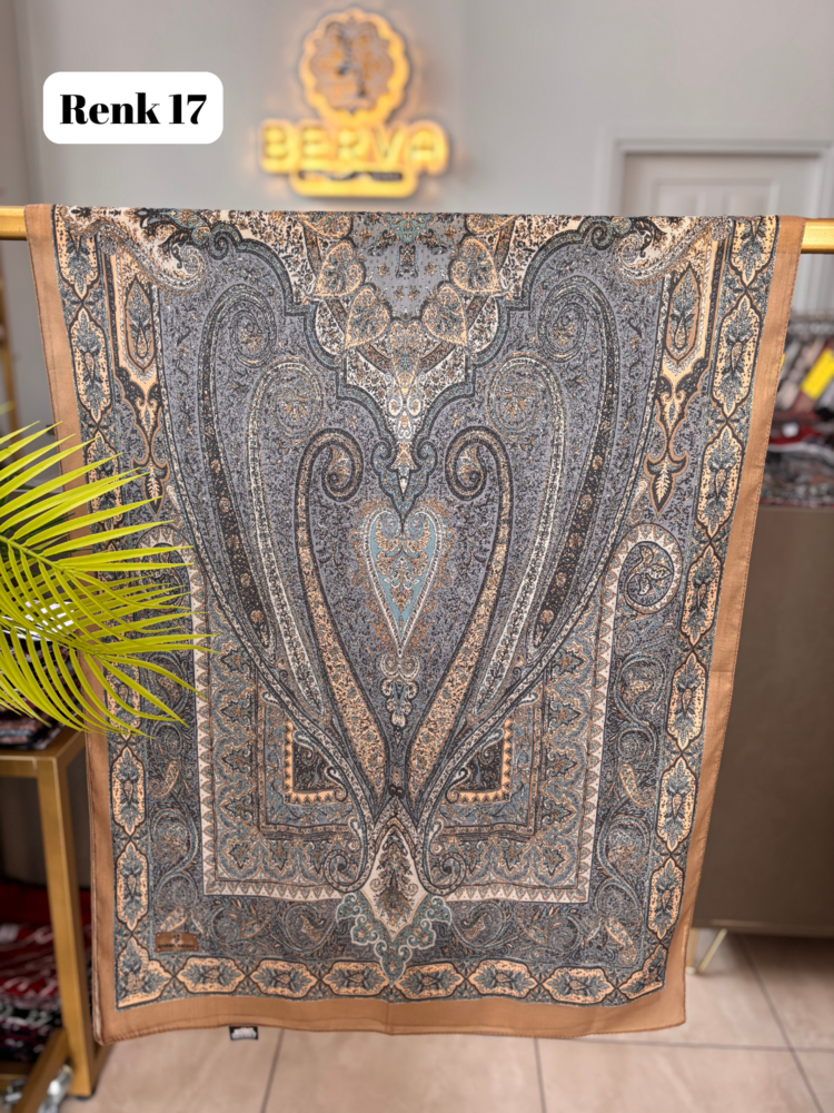 Etnik Desenli Soft Şal 6 (20 RENK) 1061