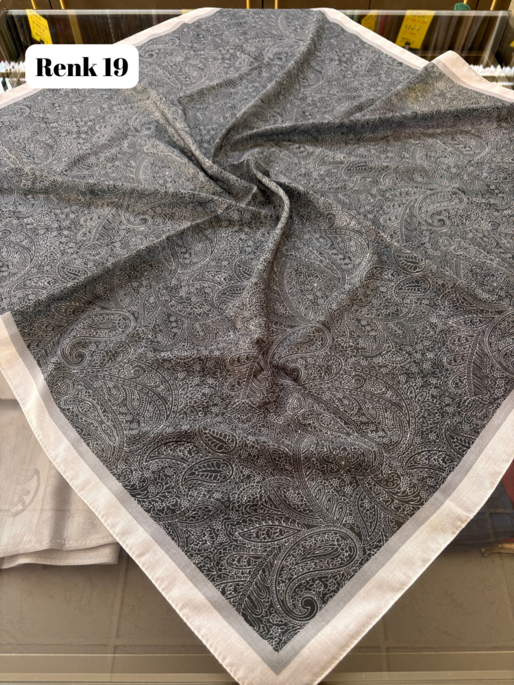 Etnik Desen Soft Eşarp 4 (19 RENK) 1060