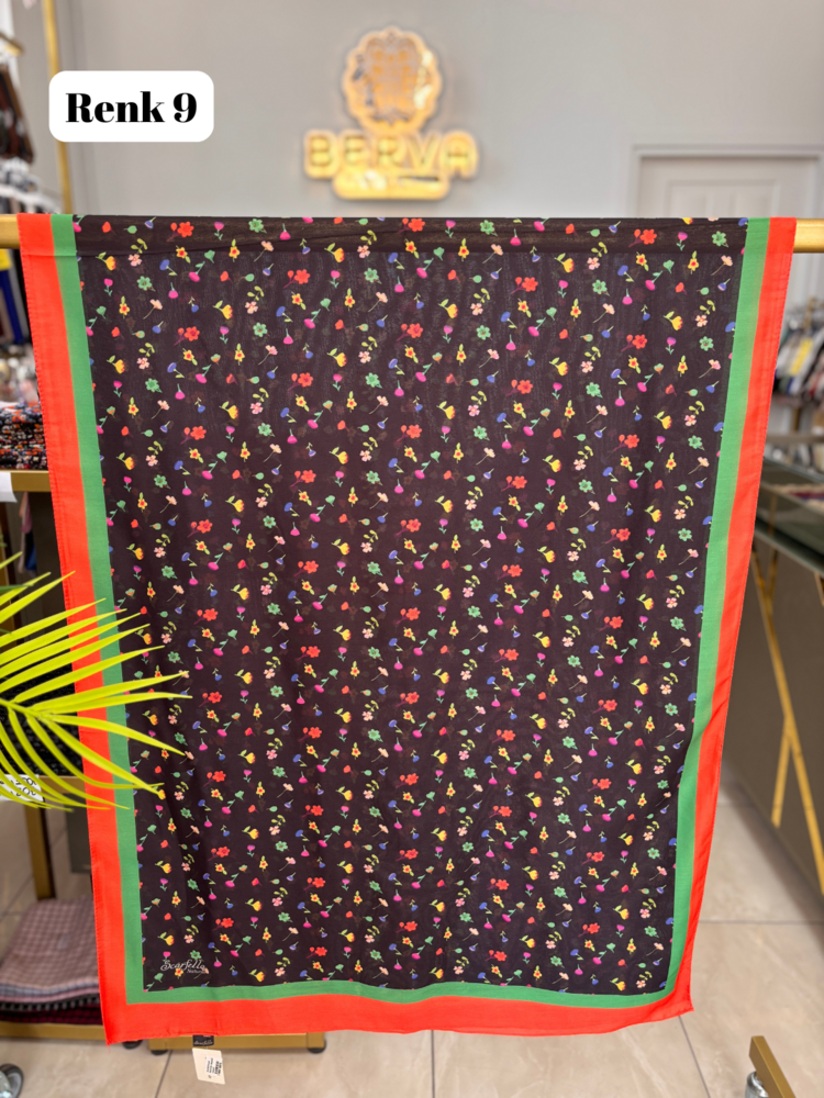 Minik Çiçek Desenli Soft Şal (9 RENK) 1058