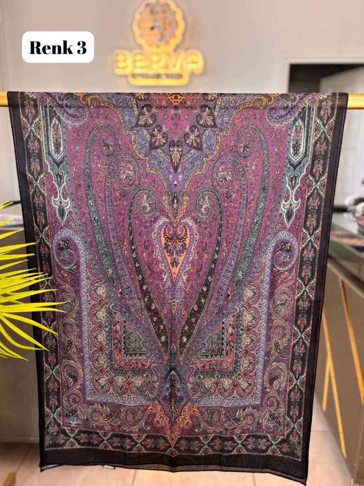 Etnik Desenli Soft Şal 7 (20 RENK) 1063
