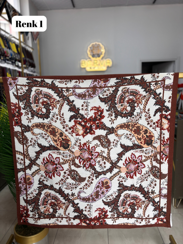Gala Desen Bambu Kraş Eşarp (8 RENK) 1051